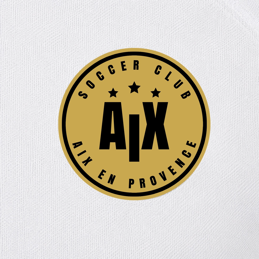 Détail Maillot Extérieur 2024/2025 logo Soccer Club Aix-en-Provence Féminin