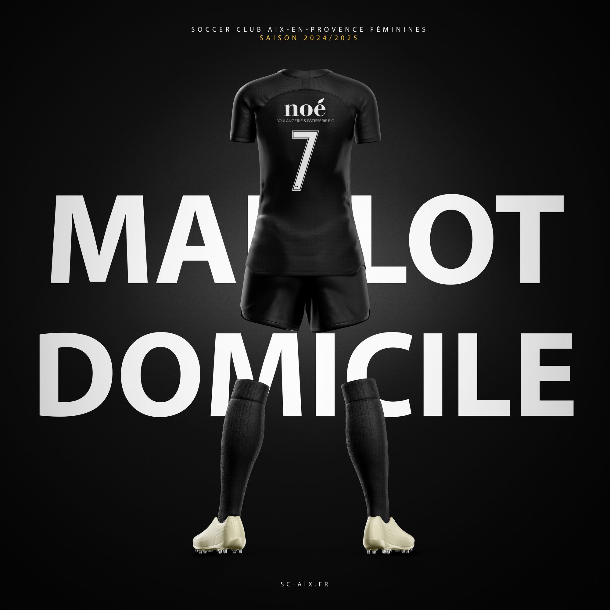 Maillot domicile dos saison 2024/25, club de foot féminin