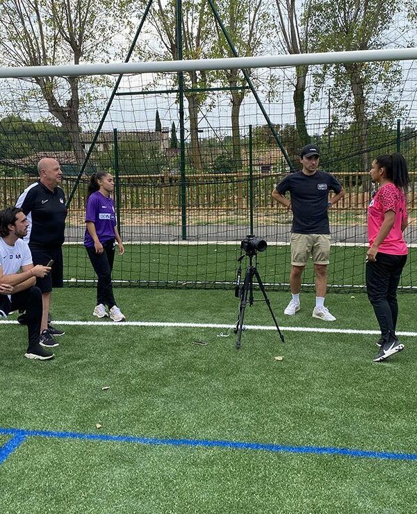 Photo du tournage de beIN SPORTS sur notre équipe senior féminine