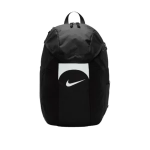 Sac à dos Nike noir avec la virgule au milieu, solide et robuste qui résiste à la pluie